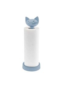 Koziol Miaou Küchenrollenhalter, nature flower blue