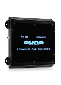 Auna W2-Ac200, 2-kanálový zesilovač do auta, 2000W
