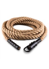 Capital Sports Klarfit Power Rope, 9 m / 3,8 cm, kyvadlové lano s hákem, stropní připevnění