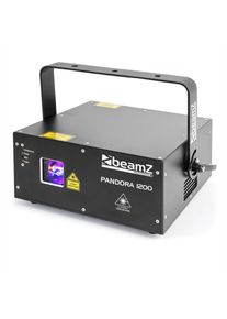 Beamz Pandora 1200, TTL RGB laser, 12/23 DMX kanálů, třída: 4, černý