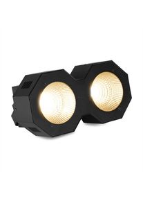 Beamz SB200, stage blinder, 2x 50 WW, COB LED diody, teplá bílá, pixel control, 6 DMX kanálů