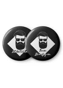 Spielehelden Odznaky Vintage stylu pro rozlučku se svobodou 12 odznaků 5,6 cm extra velký dárek pro rozlučku se svobodou