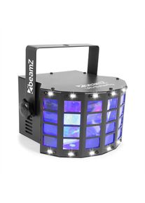 Beamz LED Butterfly 3x3W RGB + 14xSMD Strobe, režim ovládání pomocí hudby nebo automatický režim