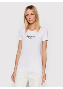 Pepe Jeans dámské bílé tričko NEW VIRGINIA - M (800)