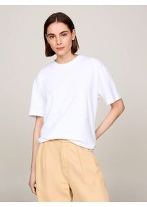 Tommy Hilfiger dámské bílé tričko - L (YCF)