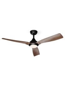 Klarstein Fiji Flow 2 v 1, stropní ventilátor, Ø 132 cm, stmívatelné LED světlo, dálkové ovládání, ovládání přes aplikaci, obousměrný provoz