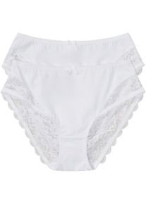 Maxikalhotky (2 ks v balen&iacute;) | B&iacute;l&aacute; | Vel. 52/54 (XXL) | bonprix