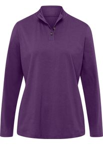 Damske Tričko se stoj&aacute;čkem a ozdobn&yacute;mi knofl&iacute;ky &scaron;vestkov&aacute; ,velikost 42