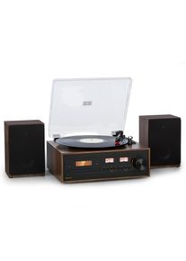 Auna Oxford SE, mini stereo systém, DAB+/FM, BT funkce, vinyl, CD, AUX-In