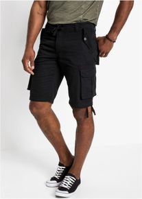 Cargo bermudy Regular Fit | Černá | Vel. 54 | 100% bavlna| bonprix