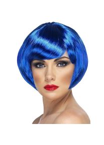 maskworld Bubikopf Per&uuml;cke blau