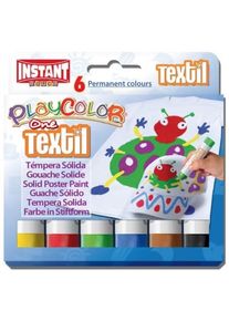 Instant Tuhé temperové barvy Playcolor na textil - 6 ks - 4011