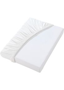 wäschepur unisex Natahovací prostěradlo bílá ,velikost 1 kus 90x190 – 100x200 cm