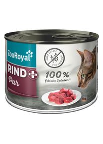 ZooRoyal čist&eacute; hověz&iacute; maso pro kočky 6&times; 200 g