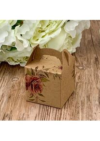 Krabi�ka na svatebn� mandle p��rodn� 50x50x50mm 1ks