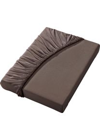 Biberna unisex Natahovací prostěradlo čokoládová ,velikost 1 kus 120x200 cm, nadměrná šířka