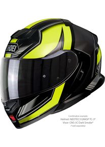 Shoei Neotec 3 Grasp, flip up helmet , color: Matt Black/Neon-Yellow/Grey , size: XL