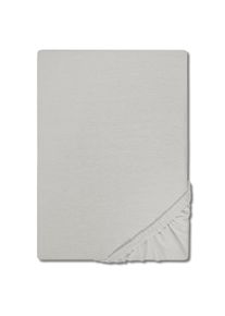 CloudComfort Basic fitted sheet jersey stretch silver gray 90 x 190 - 100 x 200 cm