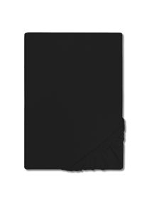 CloudComfort Základní napínací prostěradlo jersey černé 90 x 190 - 100 x 200 cm