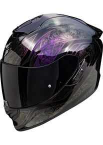 Scorpion EXO-1400 Evo Air II Fantasy Chameleon, full face helmet , color: Black/Purple/Green , size: M