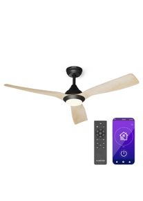 Klarstein Fiji Flow 2 v 1 Smart, stropní ventilátor, Ø 152 cm, LED světlo, dálkové ovládání, ovládání přes aplikaci, dvousměrný provoz