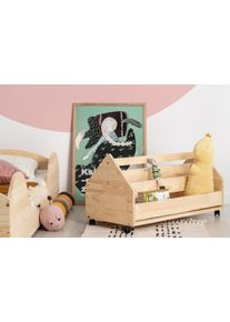Dřevěná truhla na hračky DOMEČEK 60 cm