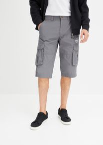 Dlouhé bermudy Regular Fit | Šedá | Vel. 46 | 100% bavlna| bonprix