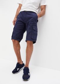 Cargo bermudy z čist&eacute; bavlny Regular Fit | Modr&aacute; | Vel. 54 | 100% bavlna| bonprix