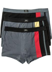 &Uacute;zk&eacute; boxerky s bavlnou (3 ks v balen&iacute;) | Čern&aacute; | Vel. 4 (S) | bonprix