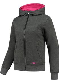 Rusty Stitches Wendy, textile jacket women , color: Grey/Pink , size: 38