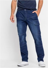 Strečové cargo džíny Regular Fit Straight | Modrá | Vel. 54 | bonprix