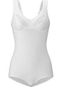 w&auml;schepur Damske Body bez kostic s bočn&iacute;m vatov&aacute;n&iacute;m b&iacute;l&aacute; ,velikost 100C