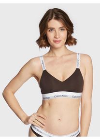 Calvin Klein dámská hnědá podprsenka - XS (BKC)