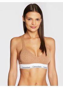 Calvin Klein dámská hnědá podprsenka - XS (796)