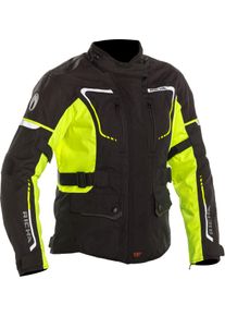 Richa Phantom 2, textile jacket waterproof women , color: Black/Neon-Yellow , size: S