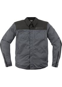 Icon Upstate Mesh, textile jacket , color: Grey/Black , size: S