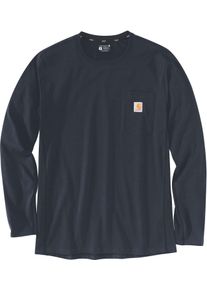 Carhartt Flex Pocket, t-shirt long sleeve , color: Dark Blue (I26) , size: S