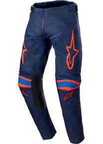 Alpinestars Racer Narin S23, textile pants youth , color: Dark Blue/Neon-Orange , size: 26