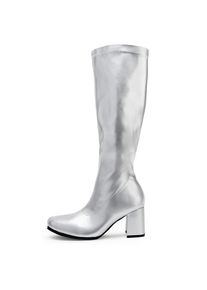maskworld Retro Boots Synthetic Leather silver