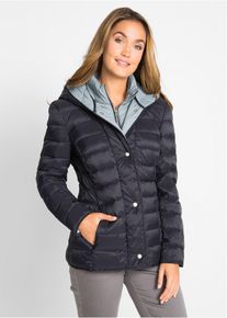 Péřová bunda se vzhledem 2 v 1 | Černá | Vel. 34 | peří| bonprix