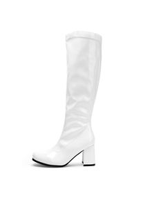 Pleaser Retro Boots Stretch Vinyl white