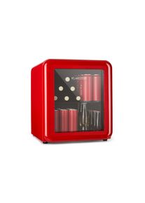 Klarstein PopLife 48, lednice na nápoje, 48 l, 0-10 °C, retro design, červená