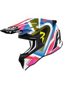 Airoh Strycker View, motocross helmet , color: White/Pink/Red/Blue/Yellow , size: M