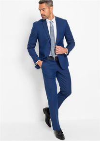 Oblek s kravatou (3dílná souprava) Slim Fit | Modrá | Vel. 58 | bonprix