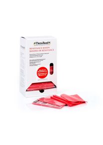 TheraBand Übungsband Dispenser, 30 Stück x 1.50 m, mittel stark (rot)