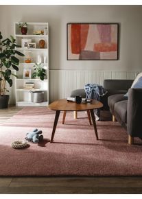 benuta Nest Pratelný shaggy koberec Melvin Růžová 120x170 cm Uni