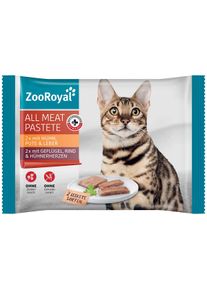 ZooRoyal All Meat Hověz&iacute;/Srdce a Krůt&iacute;/J&aacute;tra 4x85g