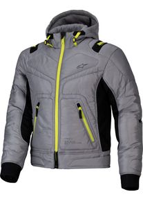 Alpinestars Mohobbs, textile jacket waterproof , color: Grey/Black/Neon-Green , size: M