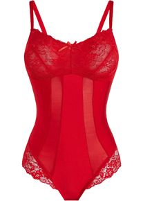 Stahovací body střední tvarující efekt | Červená | Vel. 48 | bonprix