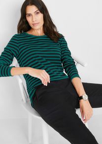 Triko s dlouh&yacute;m ruk&aacute;vem s čistou organickou bavlnou | Čern&aacute; | Vel. 32/34 (XS) | bonprix
